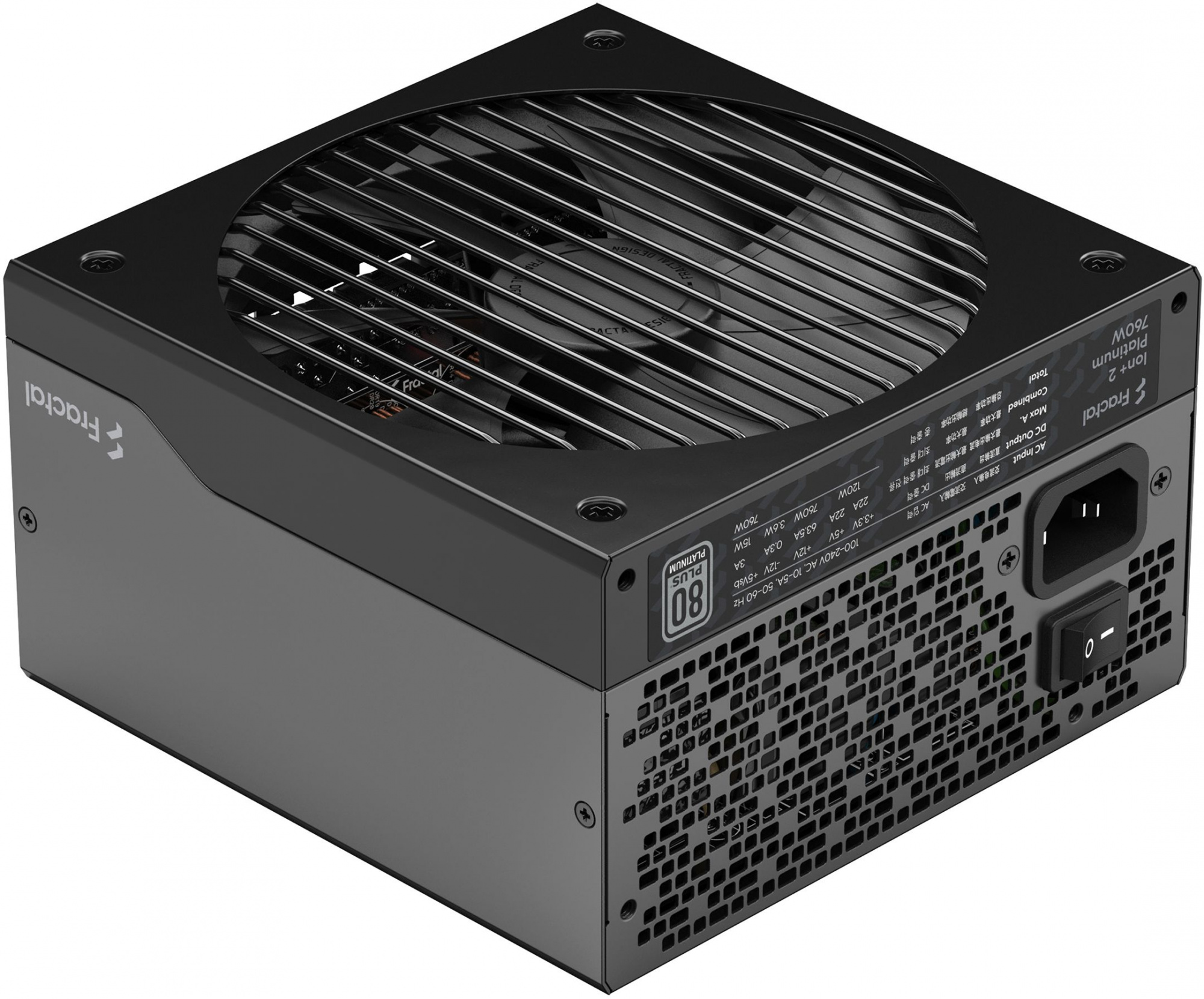Блок питания Fractal Design ATX 750W ION+2 760 80+ platinum (24+4+4pin) APFC 140mm fan 10xSATA Cab Manag RTL — фото 5
