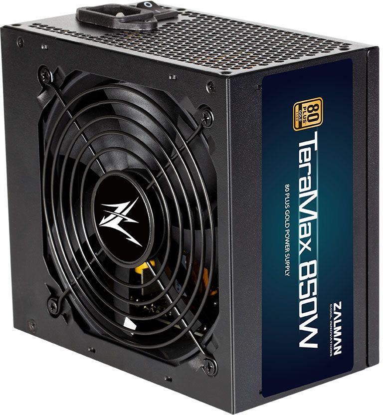 Блок питания Zalman ATX 850W ZM850-TMX 80+ gold (24+4+4pin) APFC 120mm fan 12xSATA Cab Manag RTL
