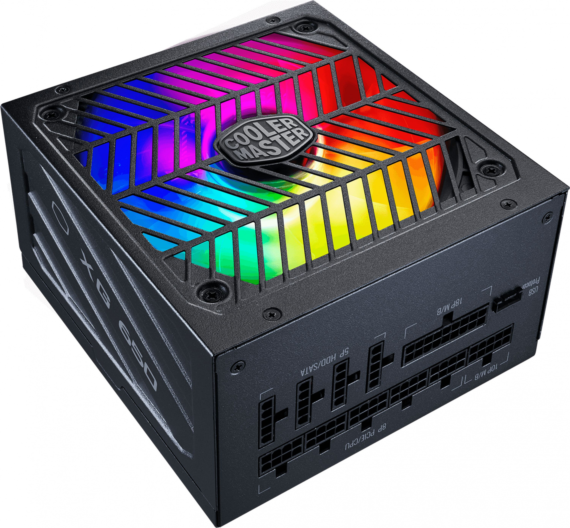Блок питания Cooler Master ATX 850W XG850 PLATINUM Plus 80+ platinum (24+8+4+4pin) APFC 135mm fan color LED 12xSATA Cab Manag RTL — фото 3