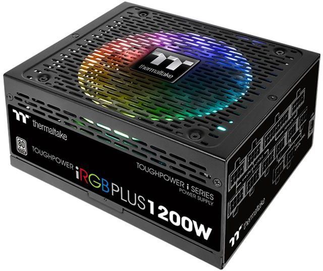 Блок питания Thermaltake ATX 1200W Toughpower iRGB Plus 80+ platinum (24+4+4pin) APFC 140mm fan color LED 12xSATA Cab Manag RTL — фото 6