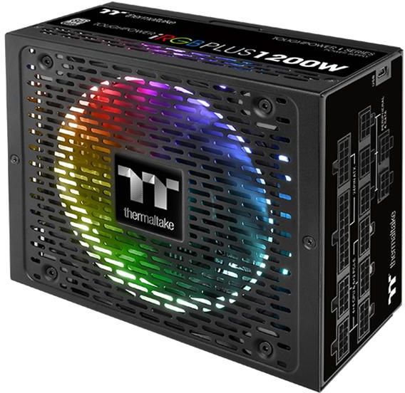Блок питания Thermaltake ATX 1200W Toughpower iRGB Plus 80+ platinum (24+4+4pin) APFC 140mm fan color LED 12xSATA Cab Manag RTL — фото 7