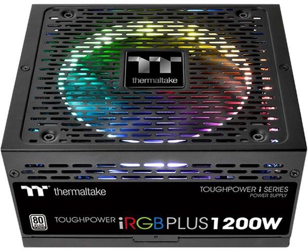 Блок питания Thermaltake ATX 1200W Toughpower iRGB Plus 80+ platinum (24+4+4pin) APFC 140mm fan color LED 12xSATA Cab Manag RTL — фото 5