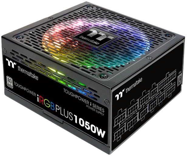 Блок питания Thermaltake ATX 1050W Toughpower iRGB Plus 80+ platinum 24+2x(4+4) pin APFC 140mm fan color LED 12xSATA Cab Manag RTL — фото 7