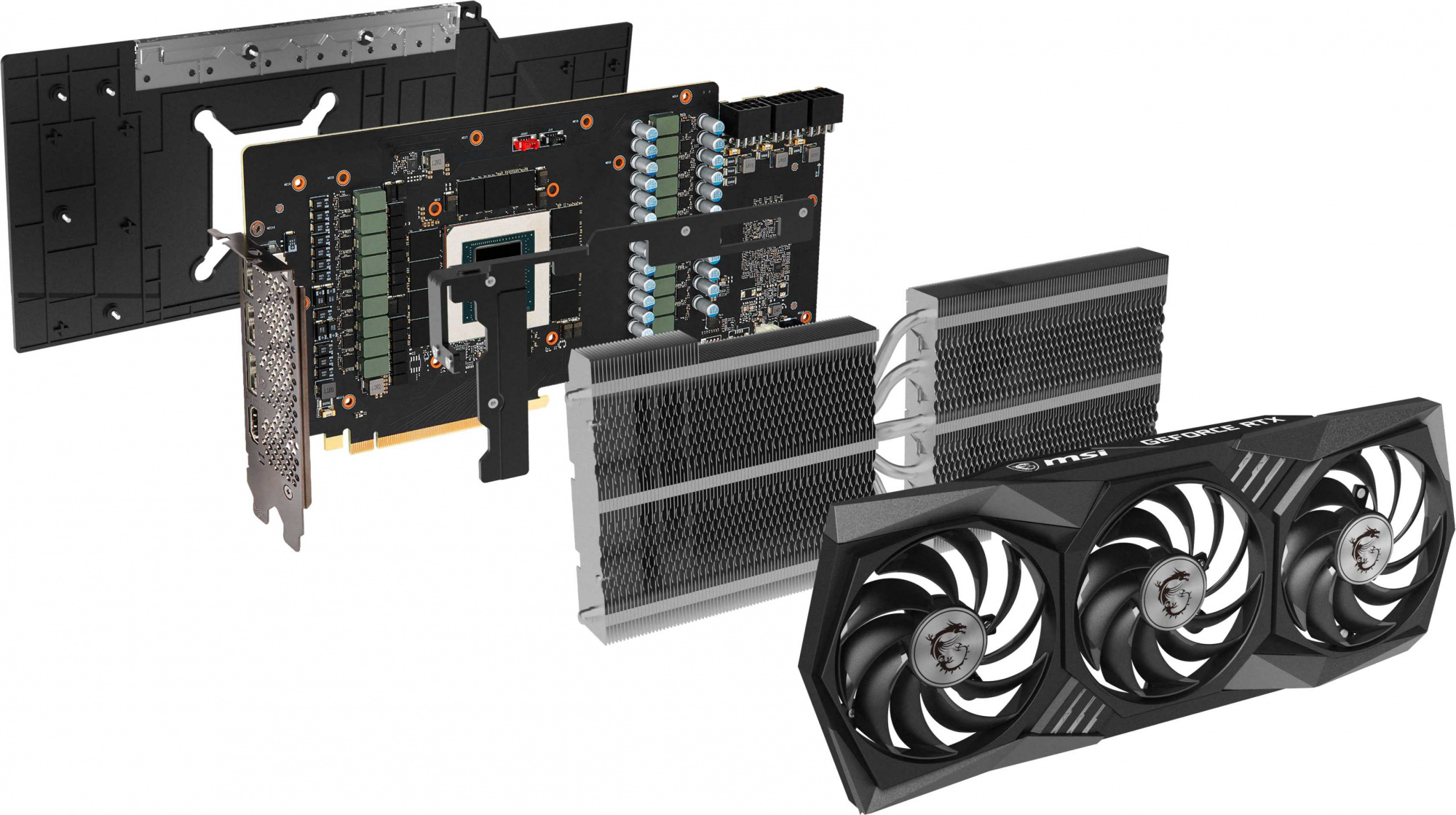 Видеокарта MSI PCI-E 4.0 RTX 3080 Ti GAMING X TRIO 12G NVIDIA GeForce RTX 3080TI 12288Mb 384 GDDR6X 1770/19000 HDMIx1 DPx3 HDCP Ret — фото 7