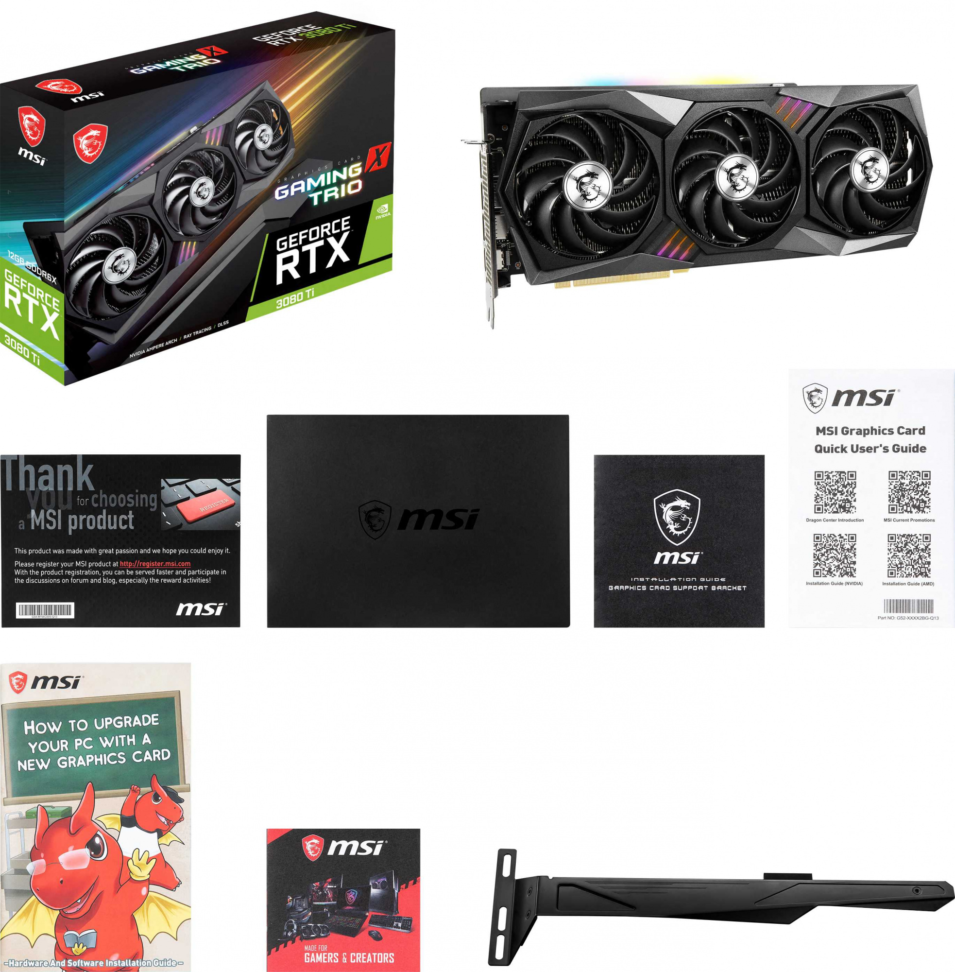 Видеокарта MSI PCI-E 4.0 RTX 3080 Ti GAMING X TRIO 12G NVIDIA GeForce RTX 3080TI 12288Mb 384 GDDR6X 1770/19000 HDMIx1 DPx3 HDCP Ret — фото 11