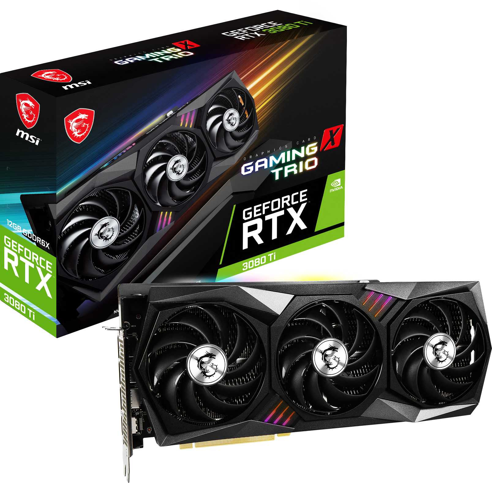 Видеокарта MSI PCI-E 4.0 RTX 3080 Ti GAMING X TRIO 12G NVIDIA GeForce RTX 3080TI 12288Mb 384 GDDR6X 1770/19000 HDMIx1 DPx3 HDCP Ret — фото 12