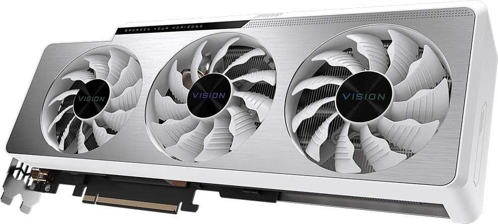 Видеокарта Gigabyte PCI-E 4.0 GV-N307TVISION OC-8GD NVIDIA GeForce RTX 3070TI 8192Mb 256 GDDR6X 1830/19000 HDMIx2 DPx2 HDCP Ret — фото 2