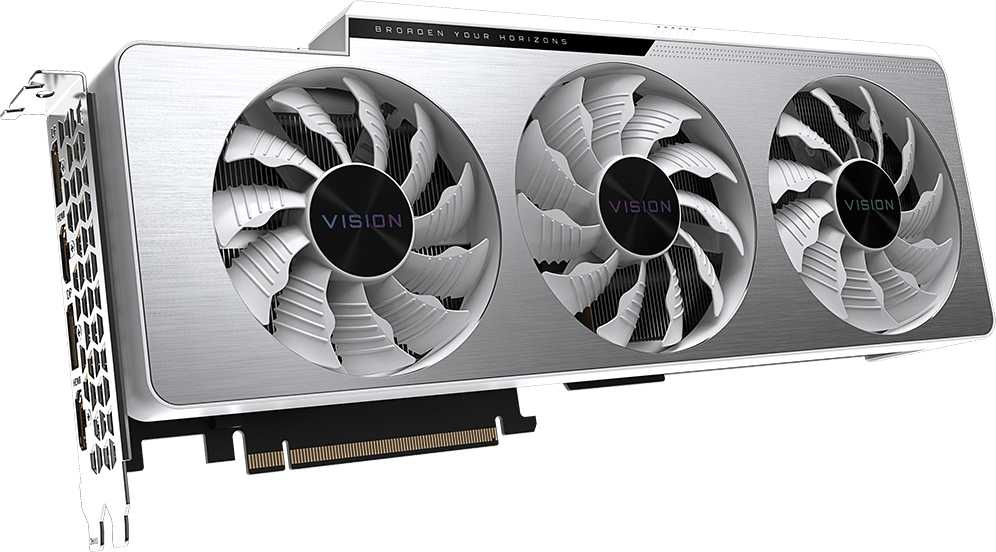 Видеокарта Gigabyte PCI-E 4.0 GV-N307TVISION OC-8GD NVIDIA GeForce RTX 3070TI 8192Mb 256 GDDR6X 1830/19000 HDMIx2 DPx2 HDCP Ret — фото 3