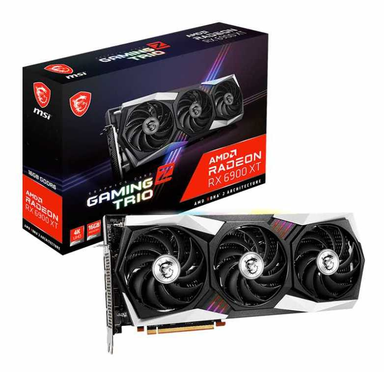 Видеокарта MSI PCI-E 4.0 RX 6900 XT GAMING Z TRIO 16G AMD Radeon RX 6900XT 16384Mb 256 GDDR6 2235/16000 HDMIx1 DPx3 HDCP Ret — фото 5
