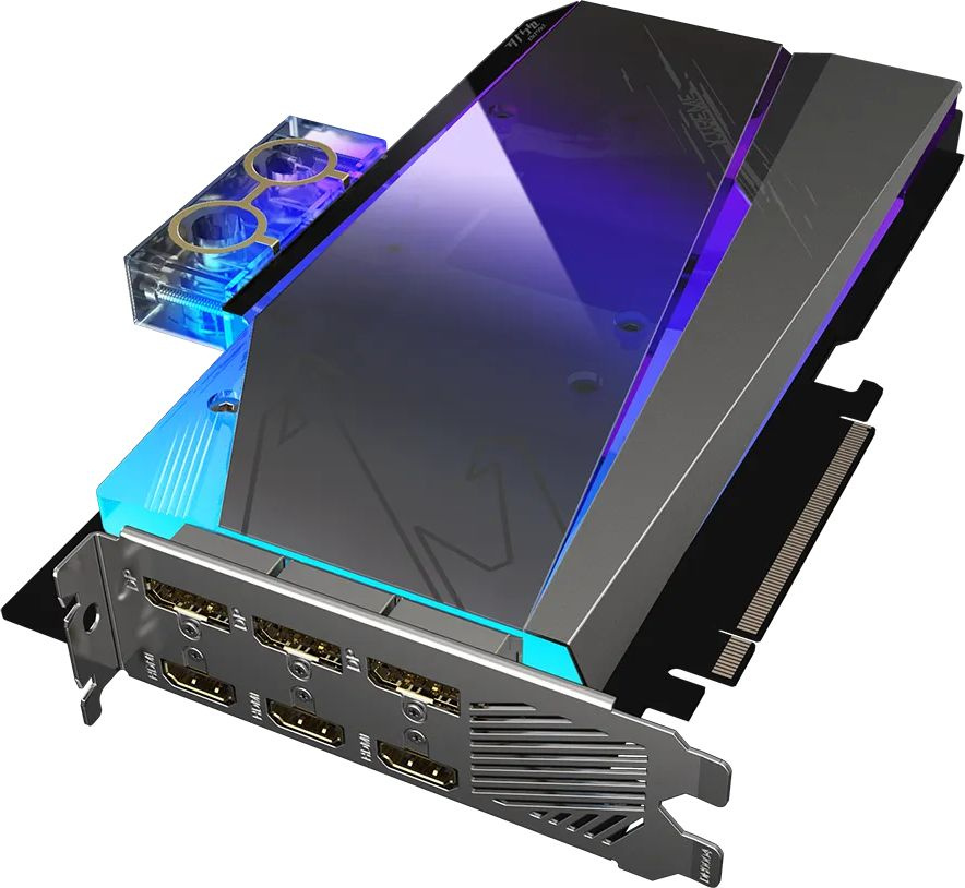 Видеокарта Gigabyte PCI-E 4.0 GV-N3080AORUSX WB-12GD NVIDIA GeForce RTX 3080 12288Mb 384 GDDR6X 1830/19000 HDMIx3 DPx3 HDCP Ret — фото 4
