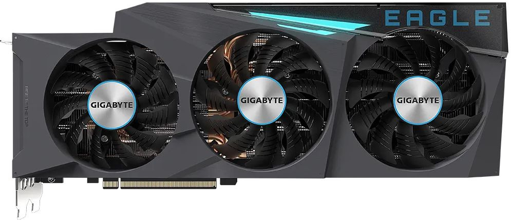 Видеокарта Gigabyte PCI-E 4.0 GV-N3080EAGLE-12GD LHR NVIDIA GeForce RTX 3080 12288Mb 384 GDDR6X 1710/19000 HDMIx2 DPx3 HDCP Ret