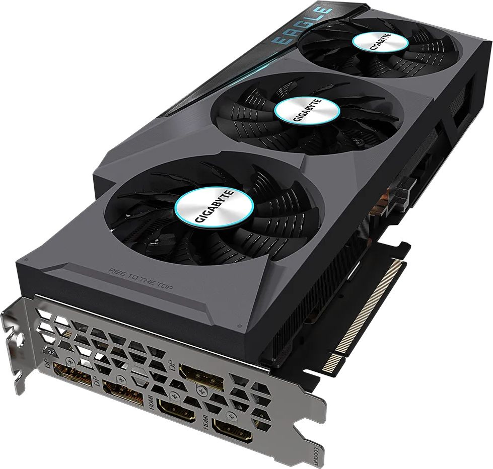 Видеокарта Gigabyte PCI-E 4.0 GV-N3080EAGLE-12GD LHR NVIDIA GeForce RTX 3080 12288Mb 384 GDDR6X 1710/19000 HDMIx2 DPx3 HDCP Ret — фото 4