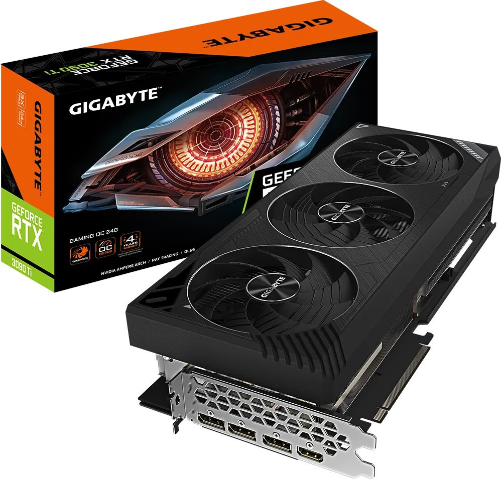 Видеокарта Gigabyte PCI-E 4.0 GV-N309TGAMING OC-24GD NVIDIA GeForce RTX 3090TI 24576Mb 384 GDDR6X 1905/21000 HDMIx1 DPx3 HDCP Ret — фото 8