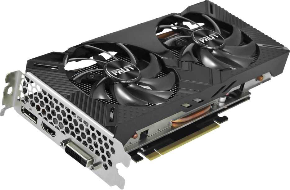 Видеокарта Palit PCI-E PA-RTX2060 DUAL 6G no LED NVIDIA GeForce RTX 2060 6144Mb 192 GDDR6 1365/14000 DVIx1 HDMIx1 DPx1 HDCP Ret — фото 9
