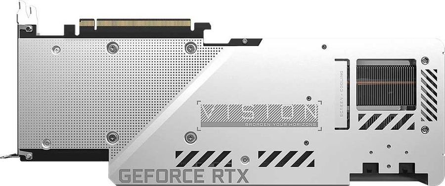 Видеокарта Gigabyte PCI-E 4.0 GV-N3080VISION OC-10GD 2.0 LHR NVIDIA GeForce RTX 3080 10240Mb 320 GDDR6X 1800/19000 HDMIx2 DPx3 HDCP Ret — фото 2