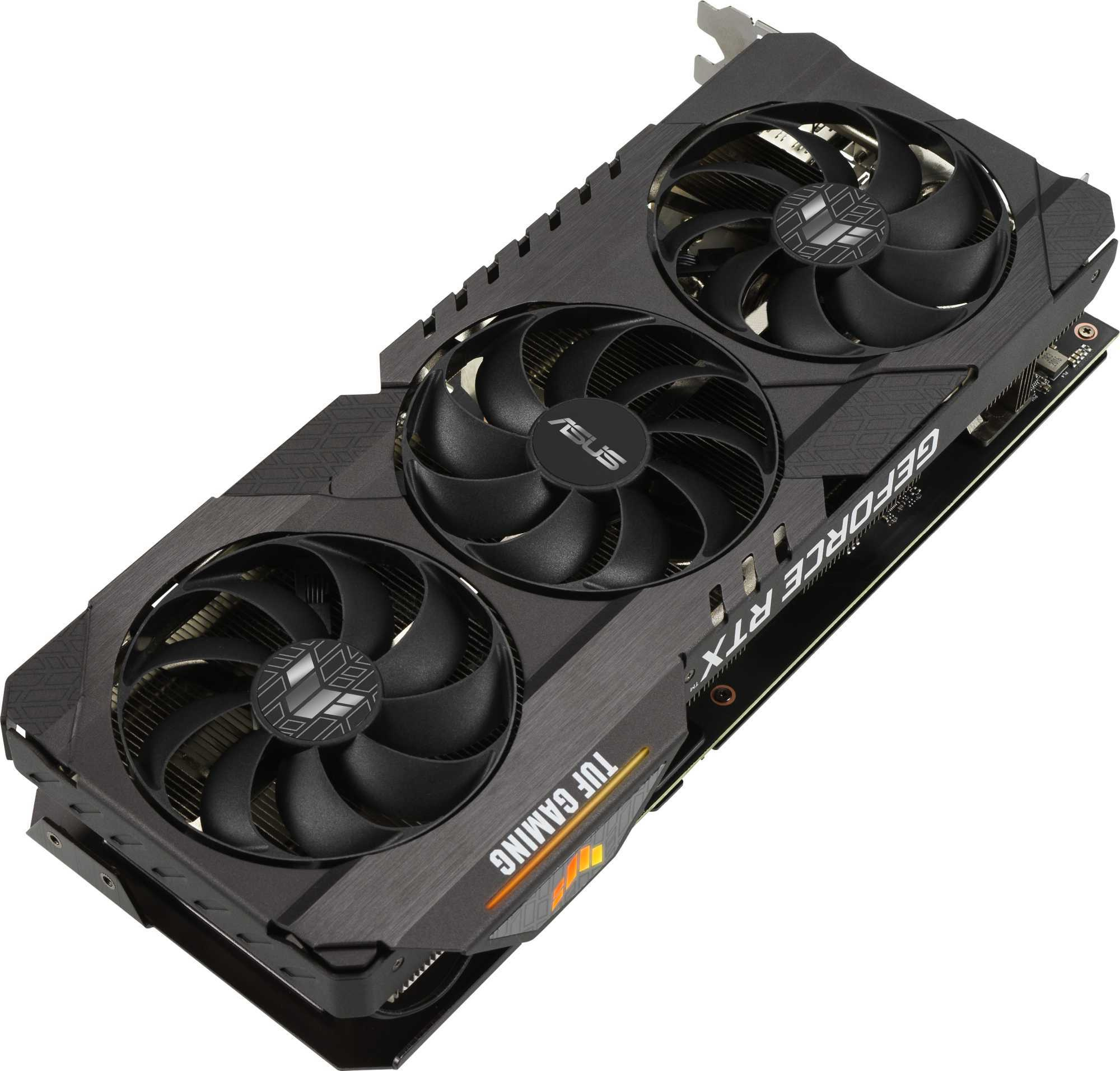 Видеокарта Asus PCI-E 4.0 TUF-RTX3070-O8G-V2-GAMING NVIDIA GeForce RTX 3070 8192Mb 256 GDDR6 1815/14000 HDMIx2 DPx3 HDCP Ret — фото 2