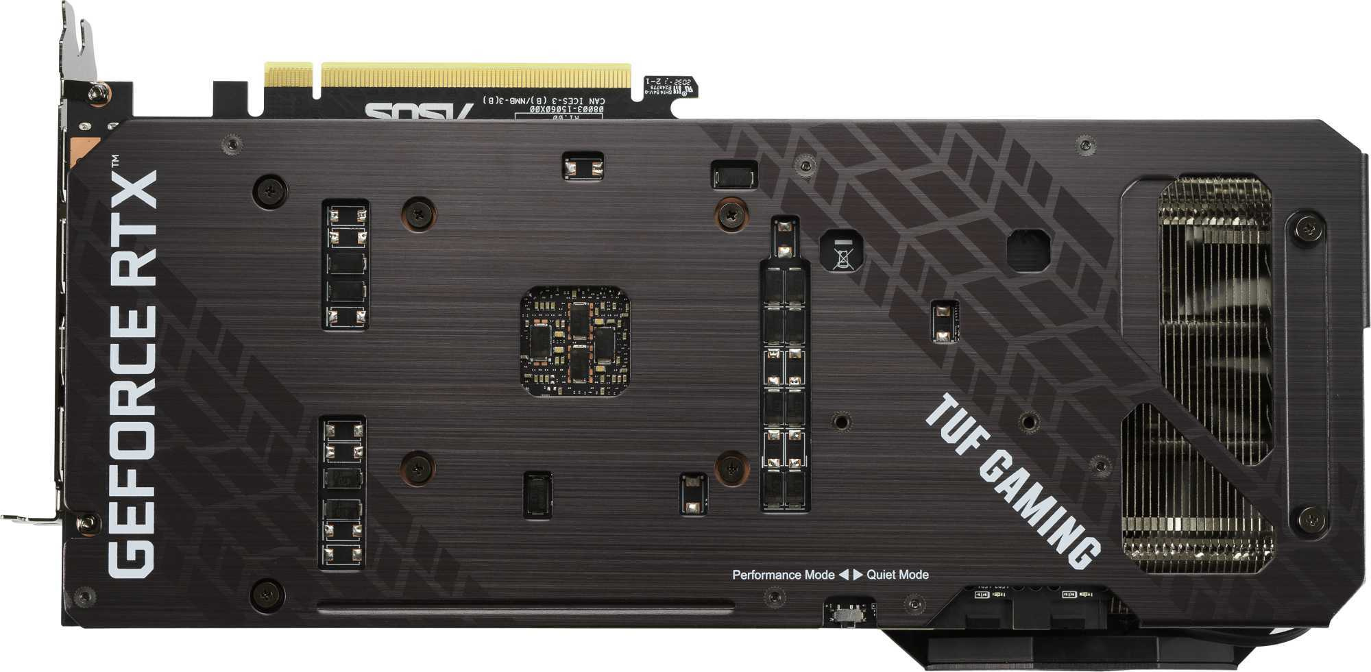 Видеокарта Asus PCI-E 4.0 TUF-RTX3070-O8G-V2-GAMING NVIDIA GeForce RTX 3070 8192Mb 256 GDDR6 1815/14000 HDMIx2 DPx3 HDCP Ret — фото 5