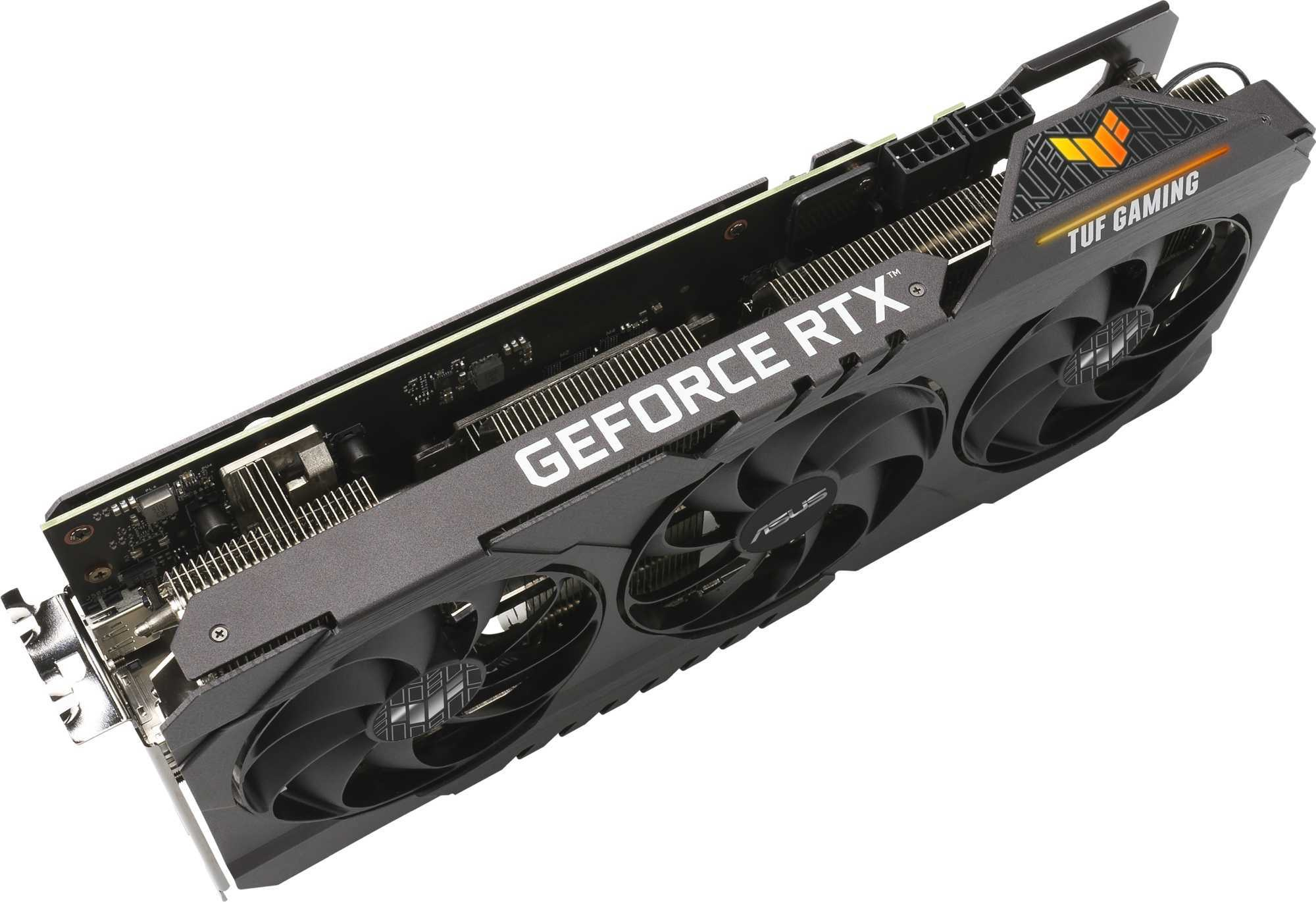 Видеокарта Asus PCI-E 4.0 TUF-RTX3070-O8G-V2-GAMING NVIDIA GeForce RTX 3070 8192Mb 256 GDDR6 1815/14000 HDMIx2 DPx3 HDCP Ret — фото 6