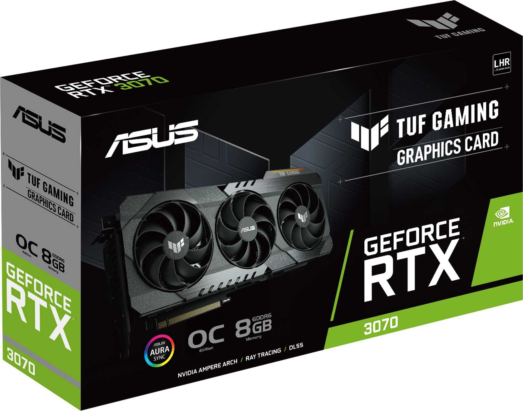 Видеокарта Asus PCI-E 4.0 TUF-RTX3070-O8G-V2-GAMING NVIDIA GeForce RTX 3070 8192Mb 256 GDDR6 1815/14000 HDMIx2 DPx3 HDCP Ret — фото 7
