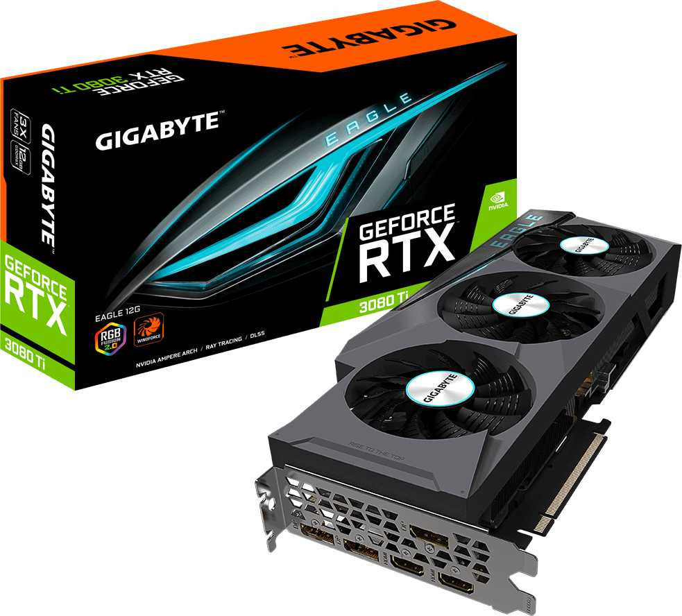 Видеокарта Gigabyte PCI-E 4.0 GV-N308TEAGLE-12GD NVIDIA GeForce RTX 3080TI 12288Mb 384 GDDR6X 1665/19000 HDMIx2 DPx3 HDCP Ret — фото 8