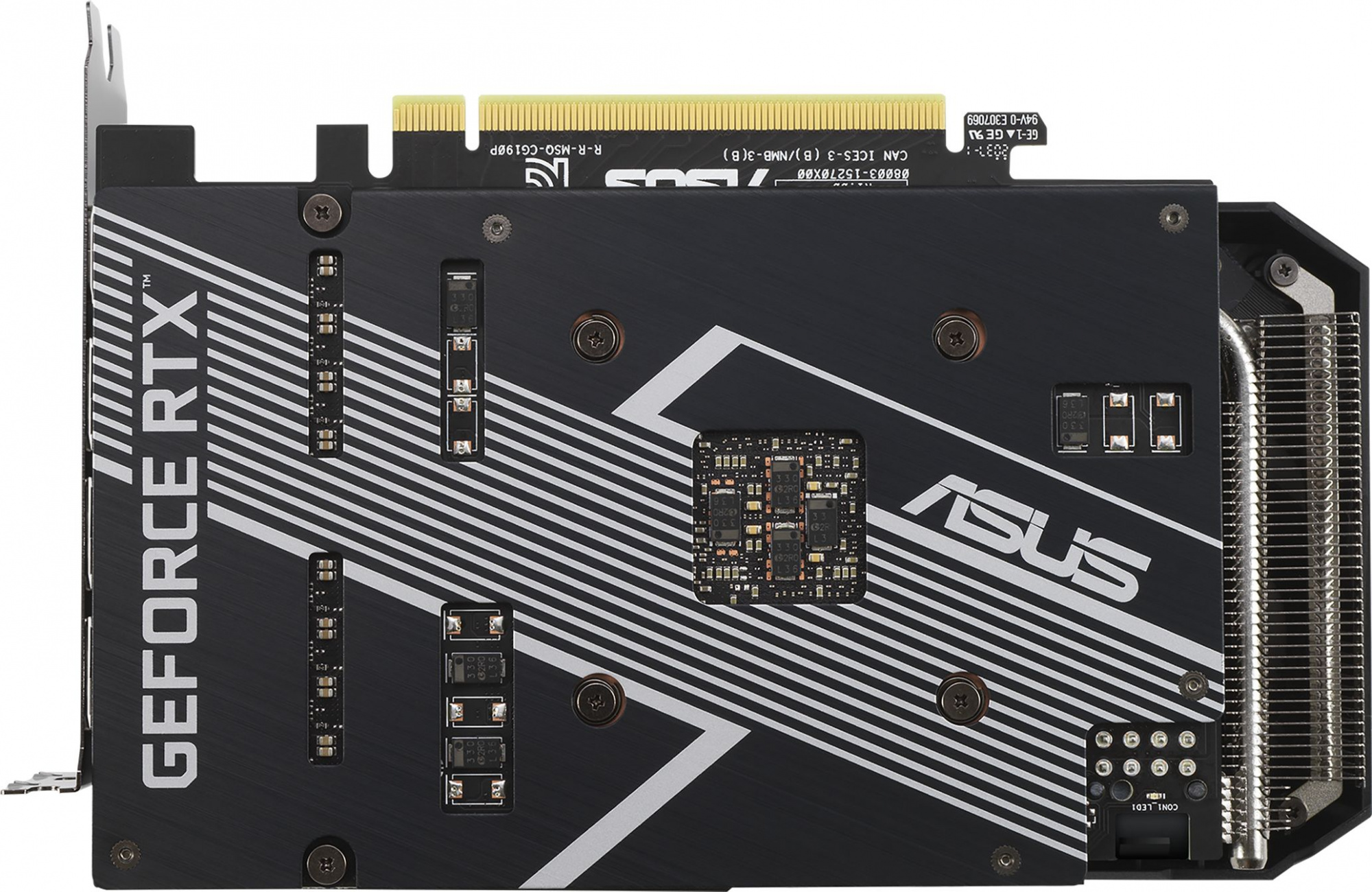Видеокарта Asus PCI-E 4.0 DUAL-RTX3060TI-8G-MINI-V2 NVIDIA GeForce RTX 3060Ti 8192Mb 256 GDDR6 1665/14000 HDMIx1 DPx3 HDCP Ret — фото 4
