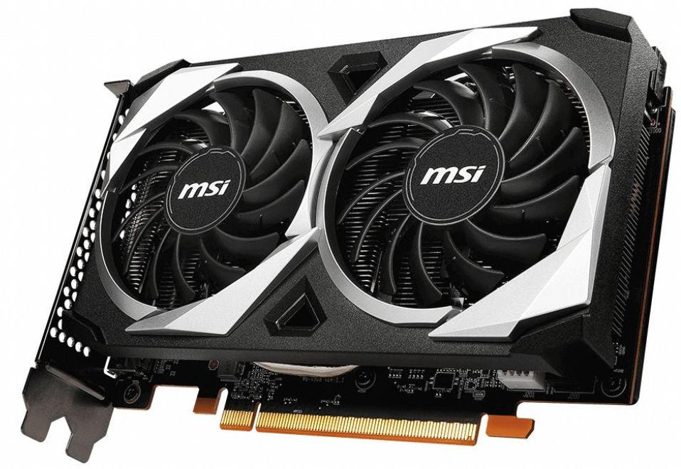 Видеокарта MSI PCI-E 4.0 RX 6500 XT MECH 2X 4G AMD Radeon RX 6500XT 4096Mb 64 GDDR6 2610/18000 HDMIx1 DPx1 HDCP Ret — фото 2