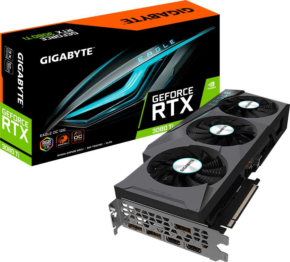 Видеокарта Gigabyte PCI-E 4.0 GV-N308TEAGLE OC-12GD NVIDIA GeForce RTX 3080TI 12288Mb 384 GDDR6X 1680/19000 HDMIx2 DPx3 HDCP Ret — фото 8