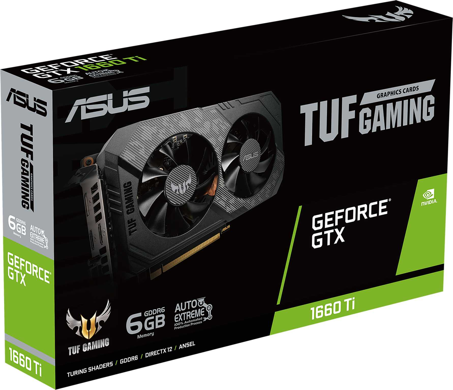 Видеокарта Asus PCI-E TUF-GTX1660TI-6G-EVO-GAMING NVIDIA GeForce GTX 1660TI 6144Mb 192 GDDR6 1770/12002 DVIx1 HDMIx2 DPx1 HDCP Ret — фото 5