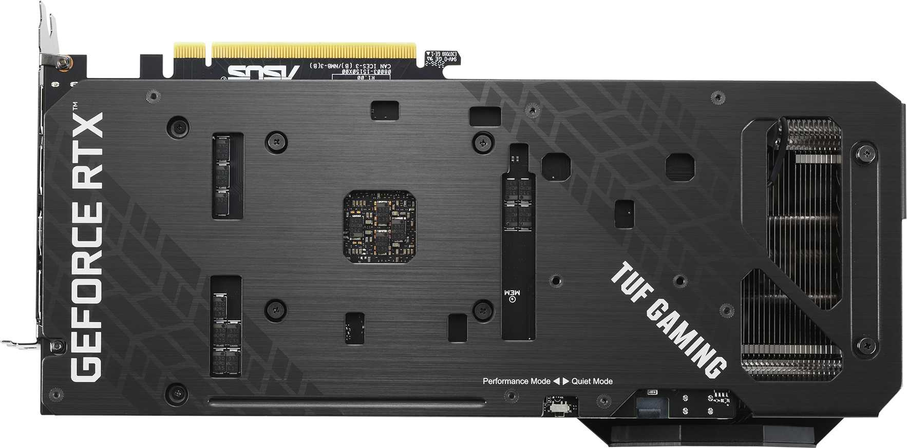 Видеокарта Asus PCI-E 4.0 TUF-RTX3060TI-O8G-V2-GAMING LHR NVIDIA GeForce RTX 3060Ti 8192Mb 256 GDDR6 1755/14000 HDMIx2 DPx3 HDCP Ret — фото 7