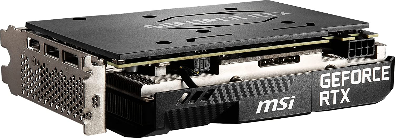 Видеокарта MSI PCI-E 4.0 RTX 3050 AERO ITX 8G OC NVIDIA GeForce RTX 3050 8192Mb 128 GDDR6 1807/14000 HDMIx1 DPx3 HDCP Ret — фото 3