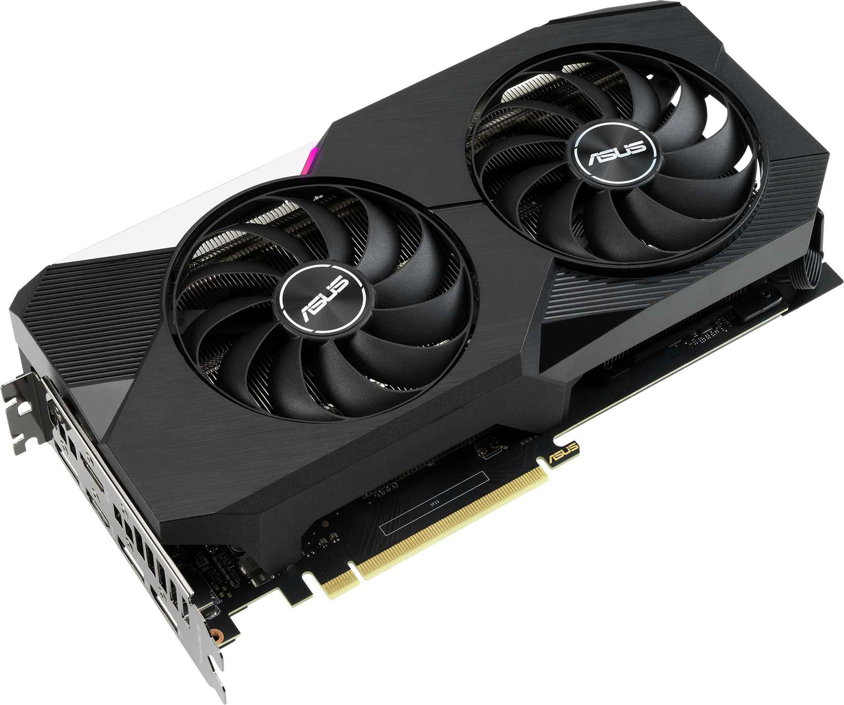Видеокарта Asus PCI-E 4.0 DUAL-RTX3060TI-O8G-V2 NVIDIA GeForce RTX 3060Ti 8192Mb 256 GDDR6 1710/14000 HDMIx2 DPx3 HDCP Ret — фото 2