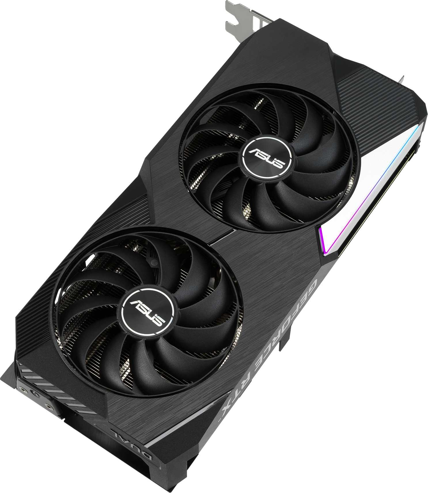 Видеокарта Asus PCI-E 4.0 DUAL-RTX3060TI-O8G-V2 NVIDIA GeForce RTX 3060Ti 8192Mb 256 GDDR6 1710/14000 HDMIx2 DPx3 HDCP Ret — фото 3