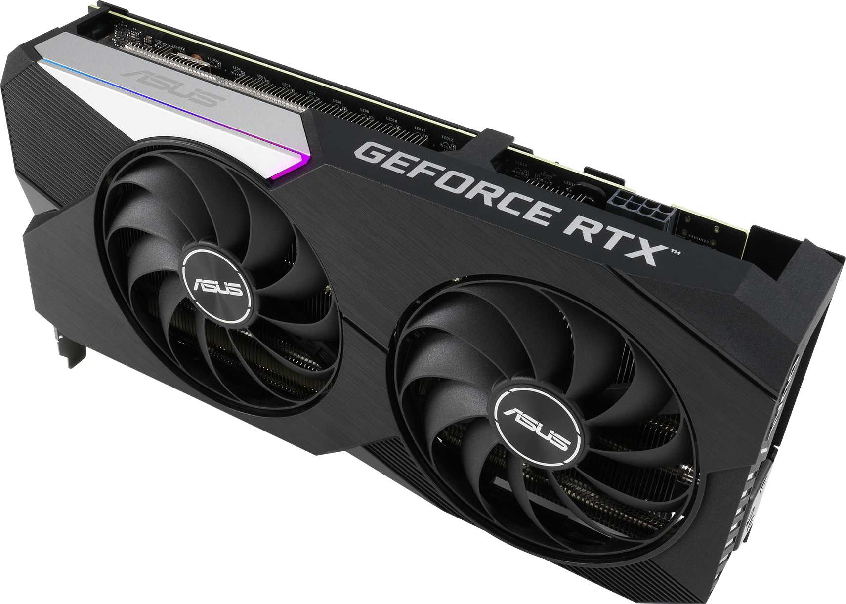 Видеокарта Asus PCI-E 4.0 DUAL-RTX3060TI-O8G-V2 NVIDIA GeForce RTX 3060Ti 8192Mb 256 GDDR6 1710/14000 HDMIx2 DPx3 HDCP Ret — фото 5