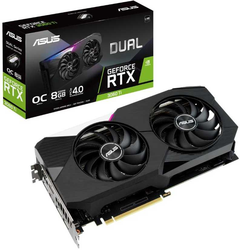 Видеокарта Asus PCI-E 4.0 DUAL-RTX3060TI-O8G-V2 NVIDIA GeForce RTX 3060Ti 8192Mb 256 GDDR6 1710/14000 HDMIx2 DPx3 HDCP Ret — фото 8