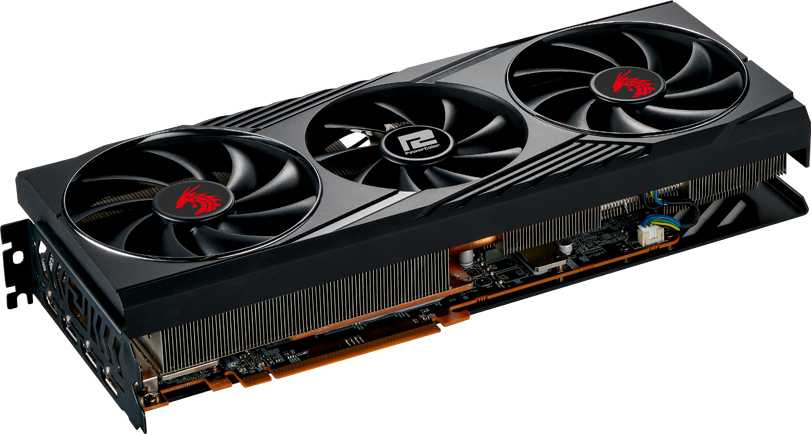 Видеокарта PowerColor PCI-E 4.0 AXRX 6800XT 16GBD6-3DHR/OC AMD Radeon RX 6800XT 16384Mb 256 GDDR6 2015/16000 HDMIx1 DPx3 HDCP Ret — фото 3