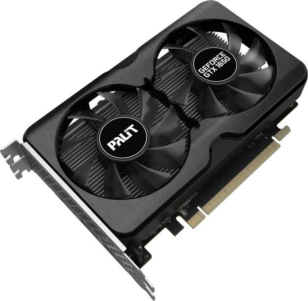 Видеокарта Palit PCI-E PA-GTX1650 GP OC 4G D6 NVIDIA GeForce GTX 1650 4096Mb 128 GDDR6 1410/12000 HDMIx1 DPx2 HDCP Ret — фото 2