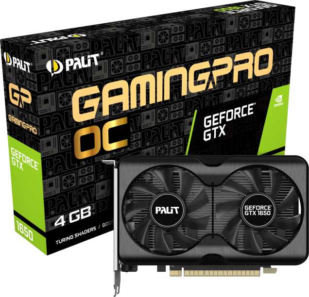 Видеокарта Palit PCI-E PA-GTX1650 GP OC 4G D6 NVIDIA GeForce GTX 1650 4096Mb 128 GDDR6 1410/12000 HDMIx1 DPx2 HDCP Ret — фото 6