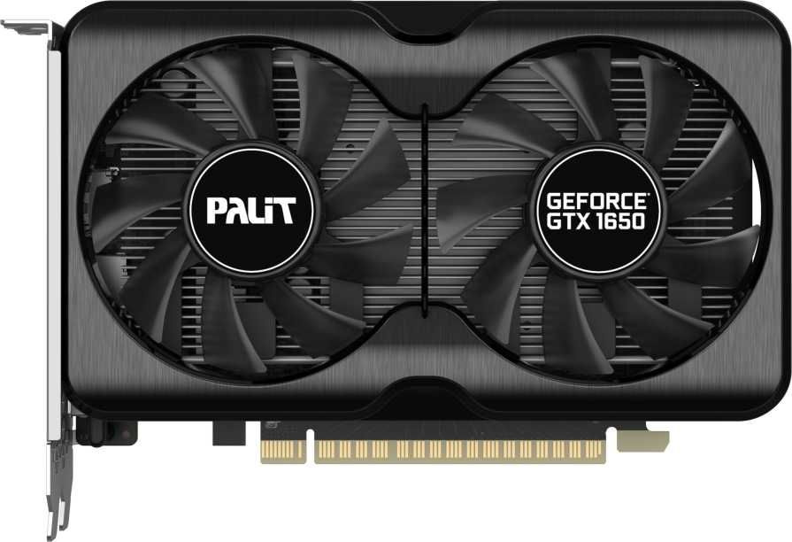 Видеокарта Palit PCI-E PA-GTX1650 GP 4G D6 NVIDIA GeForce GTX 1650 4096Mb 128 GDDR6 1410/12000 HDMIx1 DPx2 HDCP Ret