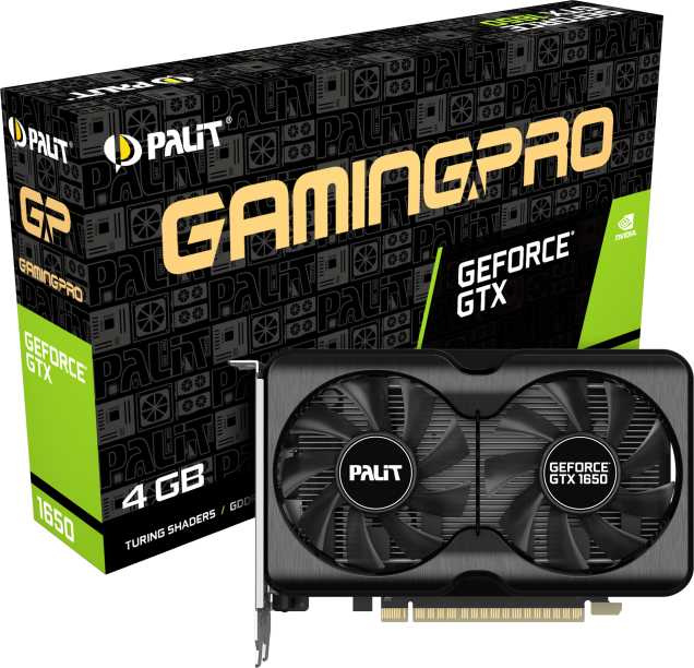Видеокарта Palit PCI-E PA-GTX1650 GP 4G D6 NVIDIA GeForce GTX 1650 4096Mb 128 GDDR6 1410/12000 HDMIx1 DPx2 HDCP Ret — фото 6
