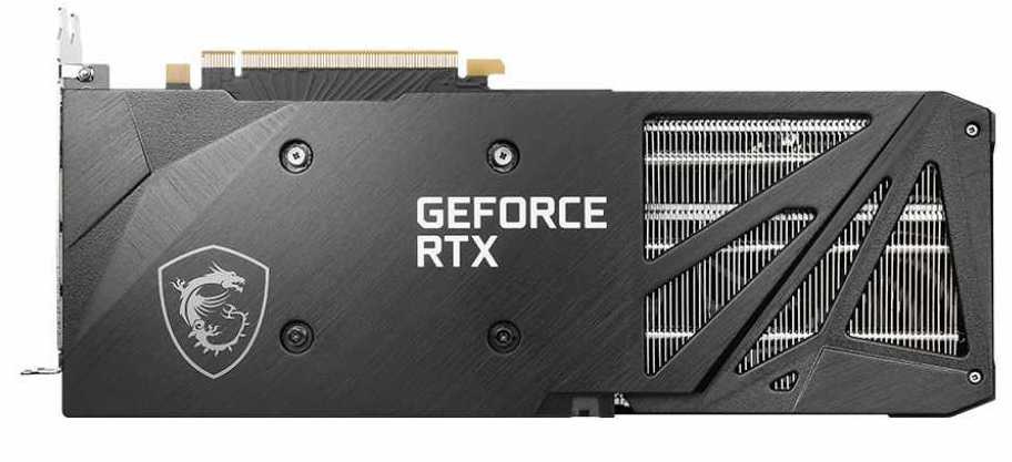 Видеокарта MSI PCI-E 4.0 RTX 3060 VENTUS 3X 12G OC NVIDIA GeForce RTX 3060 12288Mb 192 GDDR6 1680/15000 HDMIx1 DPx3 HDCP Ret — фото 5