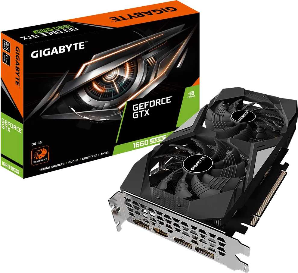 Видеокарта Gigabyte PCI-E GV-N166SD6-6GD NVIDIA GeForce GTX 1660SUPER 6144Mb 192 GDDR6 1785/14000 HDMIx1 DPx3 HDCP Ret — фото 7