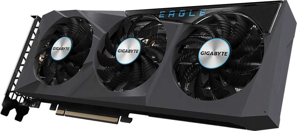 Видеокарта Gigabyte PCI-E 4.0 GV-R67XTEAGLE-12GD AMD Radeon RX 6700XT 12288Mb 192 GDDR6 2424/16000 HDMIx2 DPx2 HDCP Ret — фото 2