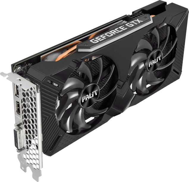 Видеокарта Palit PCI-E PA-GTX1660SUPER GP OC 6G NVIDIA GeForce GTX 1660SUPER 6144Mb 192 GDDR6 1530/14000 DVIx1 HDMIx1 DPx1 HDCP Ret — фото 6