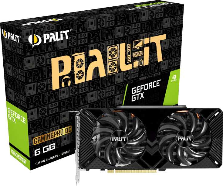 Видеокарта Palit PCI-E PA-GTX1660SUPER GP OC 6G NVIDIA GeForce GTX 1660SUPER 6144Mb 192 GDDR6 1530/14000 DVIx1 HDMIx1 DPx1 HDCP Ret — фото 9