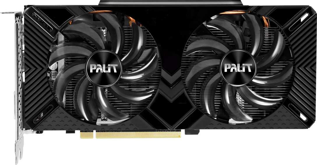 Видеокарта Palit PCI-E PA-GTX1660SUPER GP 6G NVIDIA GeForce GTX 1660SUPER 6144Mb 192 GDDR6 1530/14000 DVIx1 HDMIx1 DPx1 HDCP Ret — фото 2