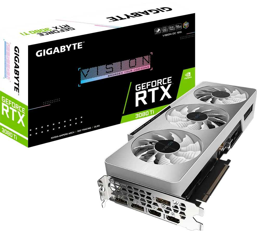 Видеокарта Gigabyte PCI-E 4.0 GV-N308TVISION OC-12GD NVIDIA GeForce RTX 3080TI 12288Mb 384 GDDR6X 1710/19000 HDMIx2 DPx3 HDCP Ret — фото 8