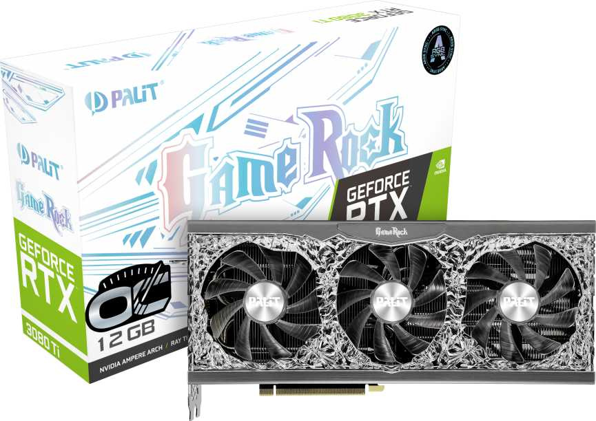 Видеокарта Palit PCI-E 4.0 PA-RTX3080Ti GAMEROCK OC12GB NVIDIA GeForce RTX 3080TI 12288Mb 384 GDDR6X 1365/19000 HDMIx1 DPx3 HDCP Ret — фото 9