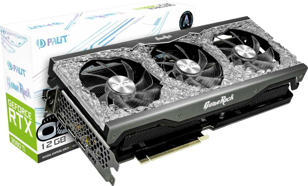 Видеокарта Palit PCI-E 4.0 PA-RTX3080Ti GAMEROCK OC12GB NVIDIA GeForce RTX 3080TI 12288Mb 384 GDDR6X 1365/19000 HDMIx1 DPx3 HDCP Ret — фото 10