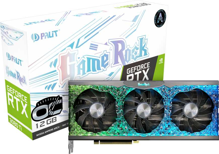 Видеокарта Palit PCI-E 4.0 PA-RTX3080Ti GAMEROCK OC12GB NVIDIA GeForce RTX 3080TI 12288Mb 384 GDDR6X 1365/19000 HDMIx1 DPx3 HDCP Ret — фото 11