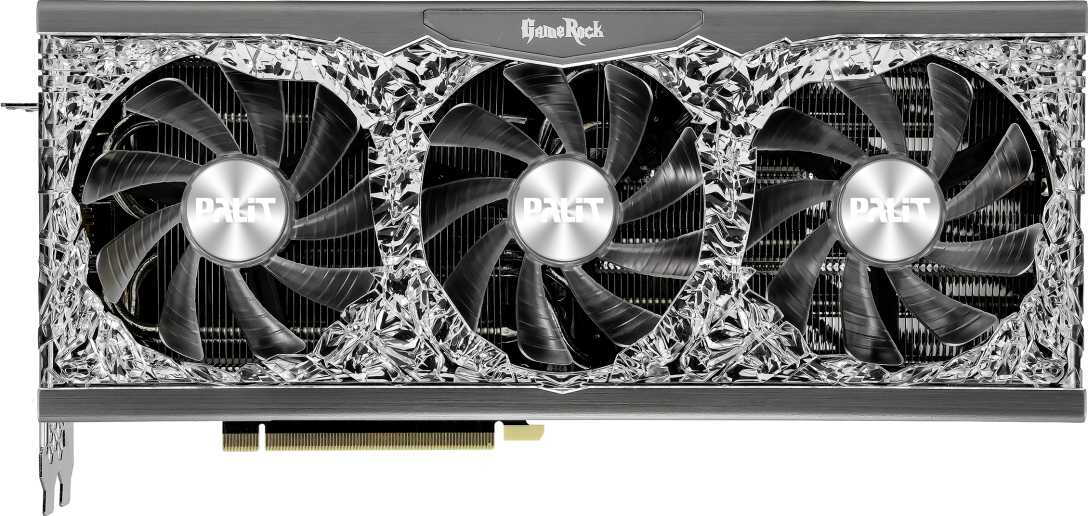 Видеокарта Palit PCI-E 4.0 PA-RTX3070TI GAMEROCK OC 8G NVIDIA GeForce RTX 3070TI 8192Mb 256 GDDR6X 1575/19000 HDMIx1 DPx3 HDCP Ret — фото 5